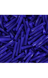 Miyuki twisted bugle beads 2x12mm Opaque cobalt TW2012-414